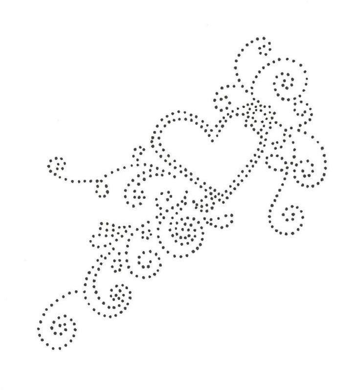 Трафарет для вышивки стразами