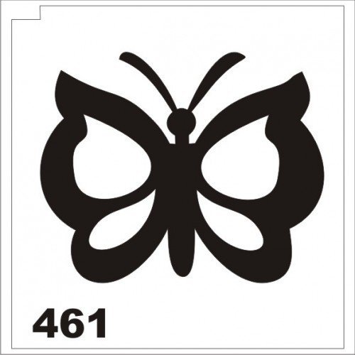 Трафарет бабочки для блеск тату