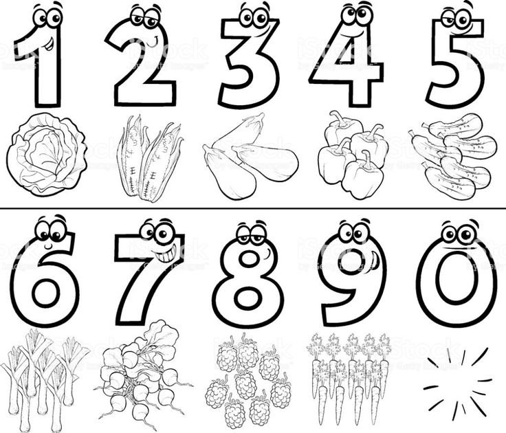 Раскраска цифры