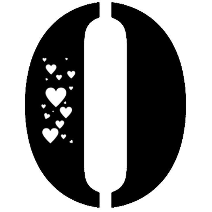 Красивые цифры трафарет