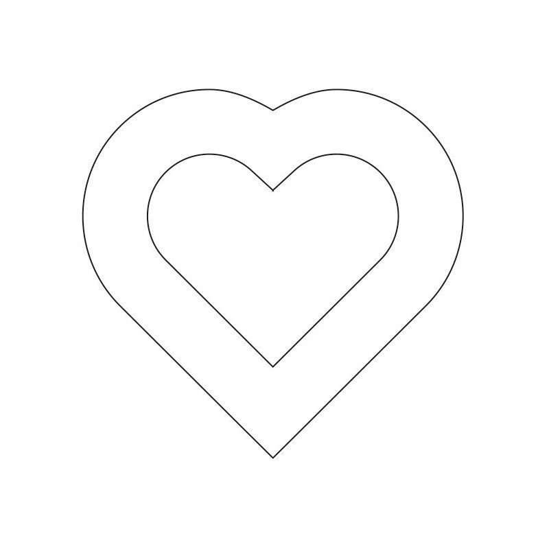 Трафарет сердечки