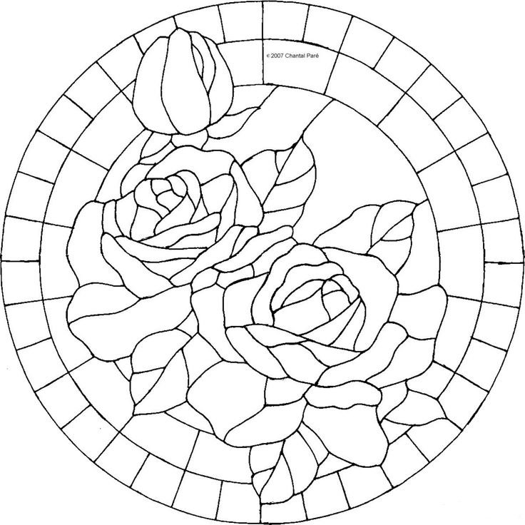 Витраж рисунок