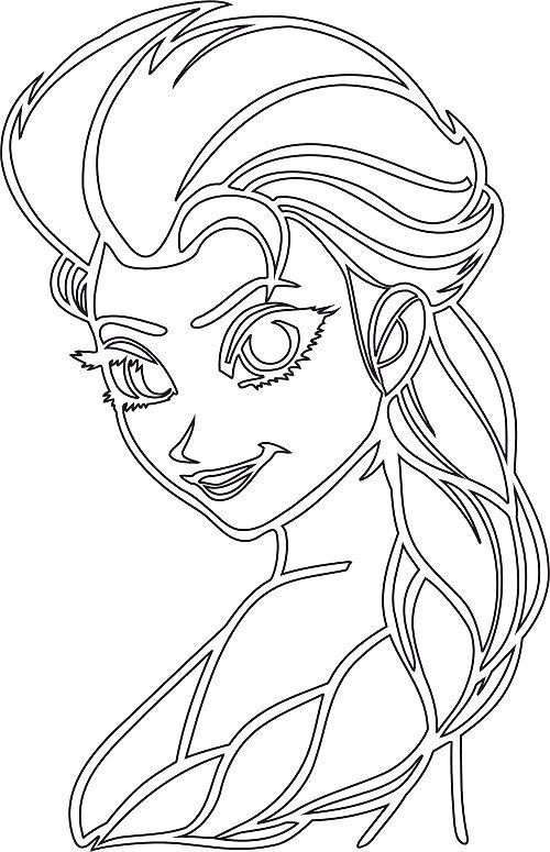 Трафареты на окна Эльза для вырезания