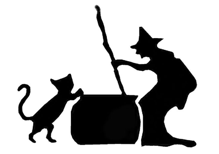 Шаблоны для Хэллоуина кошки