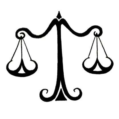 Весы знак зодиака эскиз