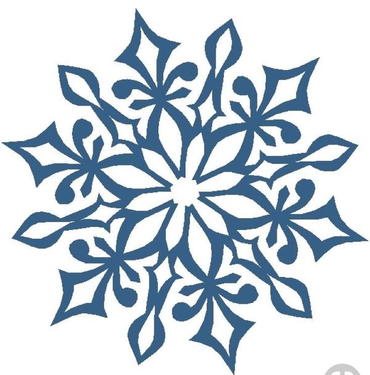 Снежинки трафареты для вырезания на окна