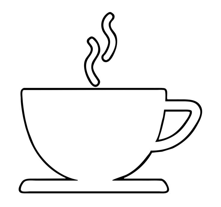 Трафарет чашки для вырезания