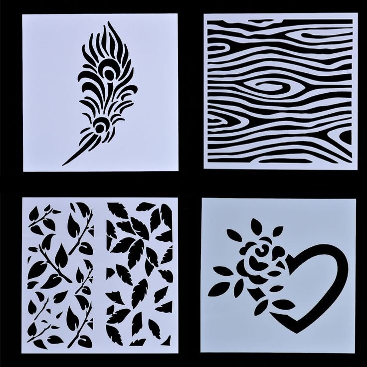 Трехслойный трафарет