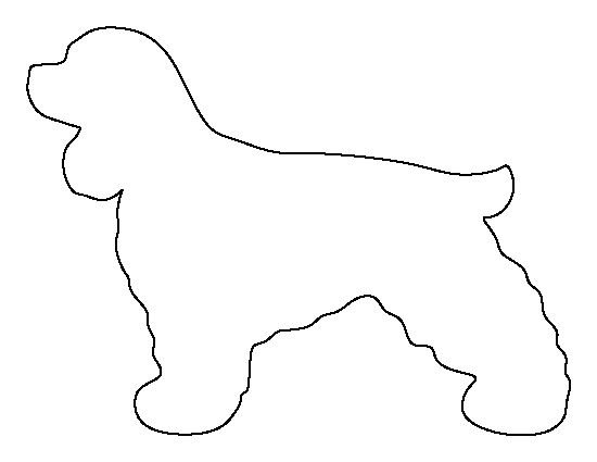 Трафарет собаки для рисования