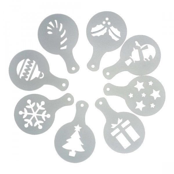 Декор трафаретом сахарной пудрой