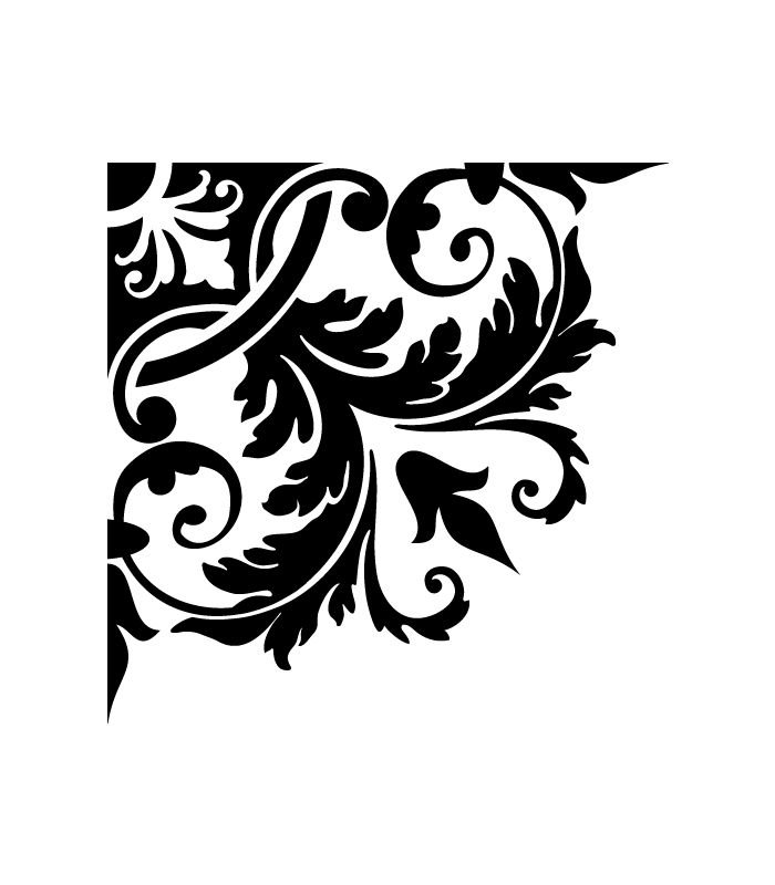 Угловые трафареты для декора