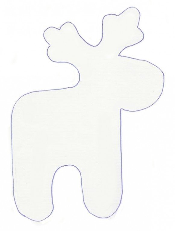 Олень из фетра выкройка