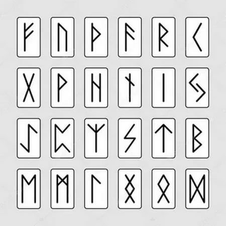 Трафарет для рун