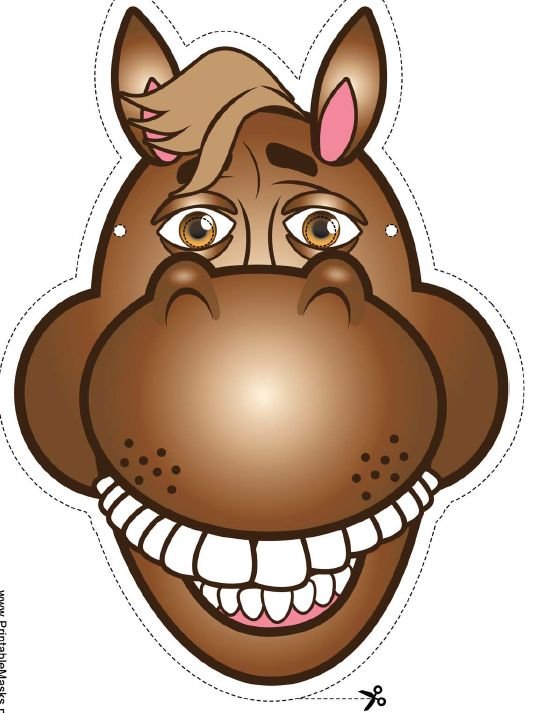 Маска лошади для детей