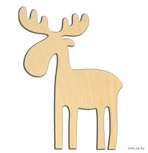 Новогодний олень из картона