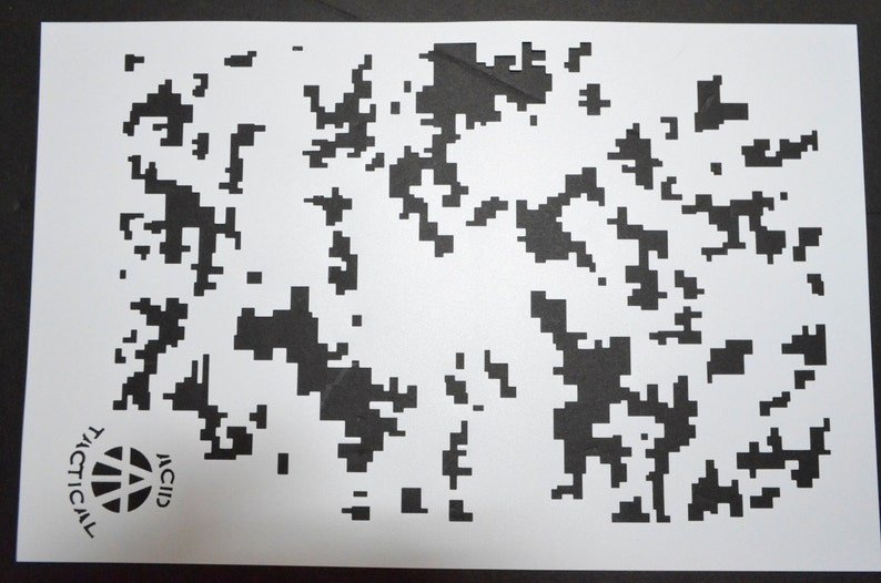 3832 Трафарет сотовый цифровой камуфляж Jas