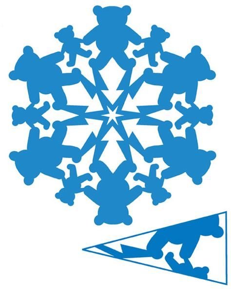 Снежинки с животными