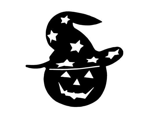 Тыква на Хэллоуин трафарет