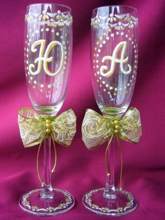 Бокалы с инициалами