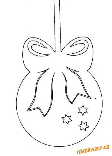 Елочные игрушки трафареты для вырезания на окна