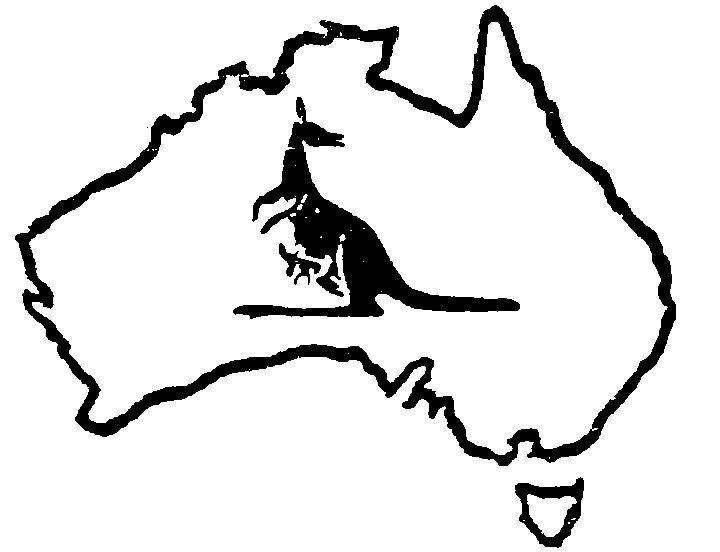 Австралия материк очертания контуры