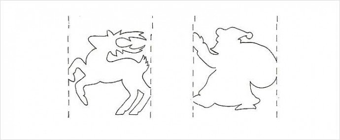 Симметричные трафареты для вырезания