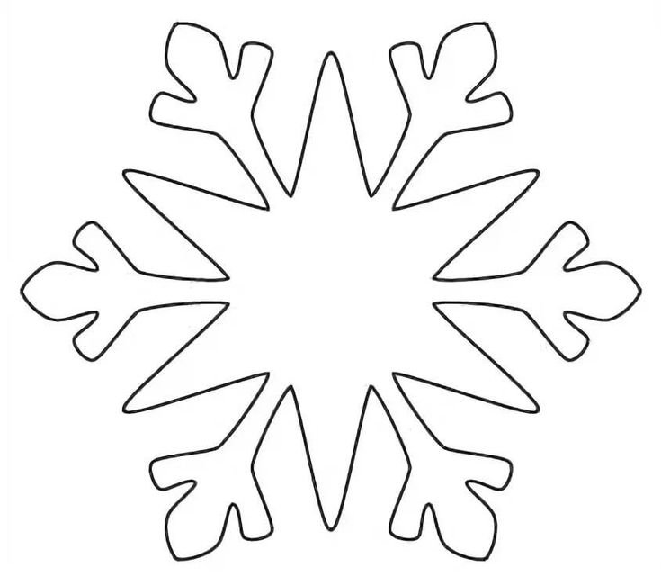 Новогодние снежинки трафареты