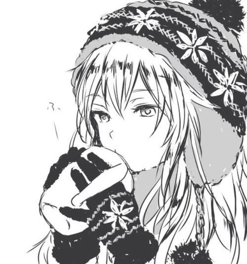 Аниме в черно белом стиле