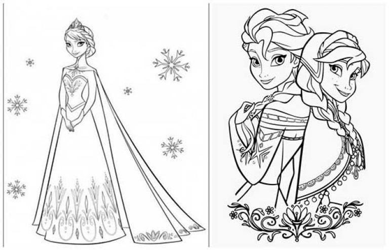 Разукрашки Холодное сердце 2 Эльза