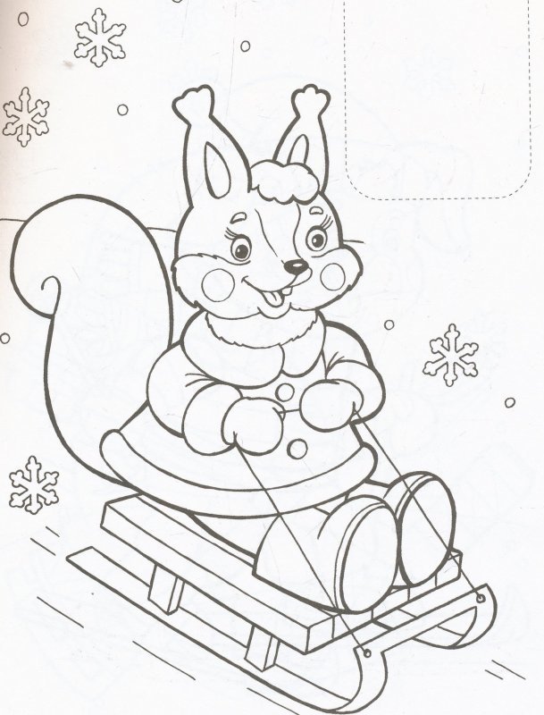 Новогодние зверюшки на окна