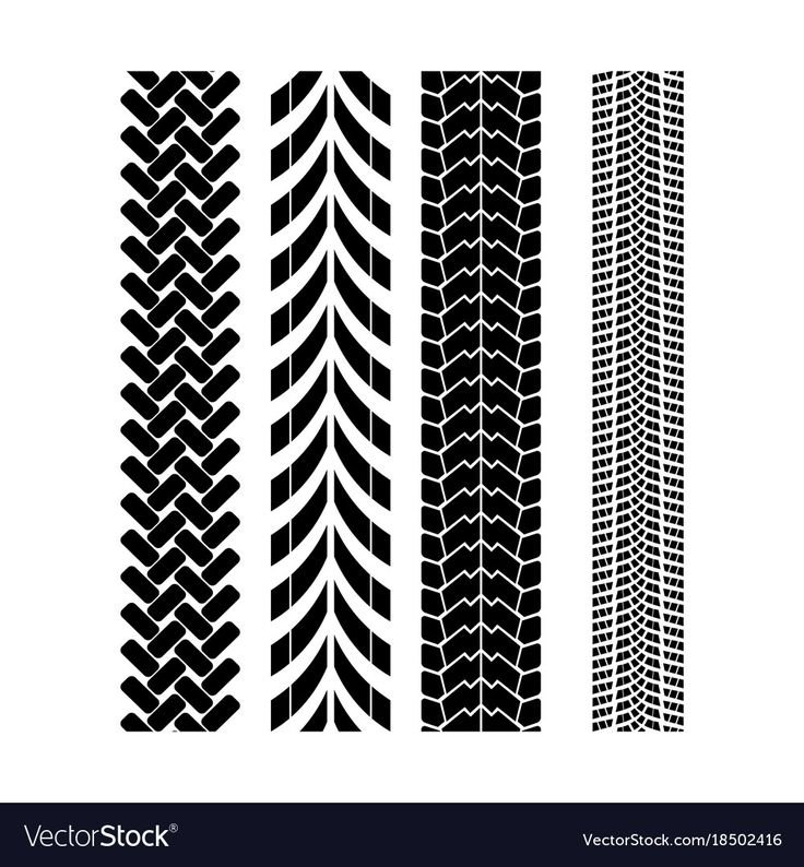 Отпечаток протектора шины