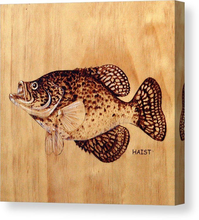 Выжигание по дереву рыба