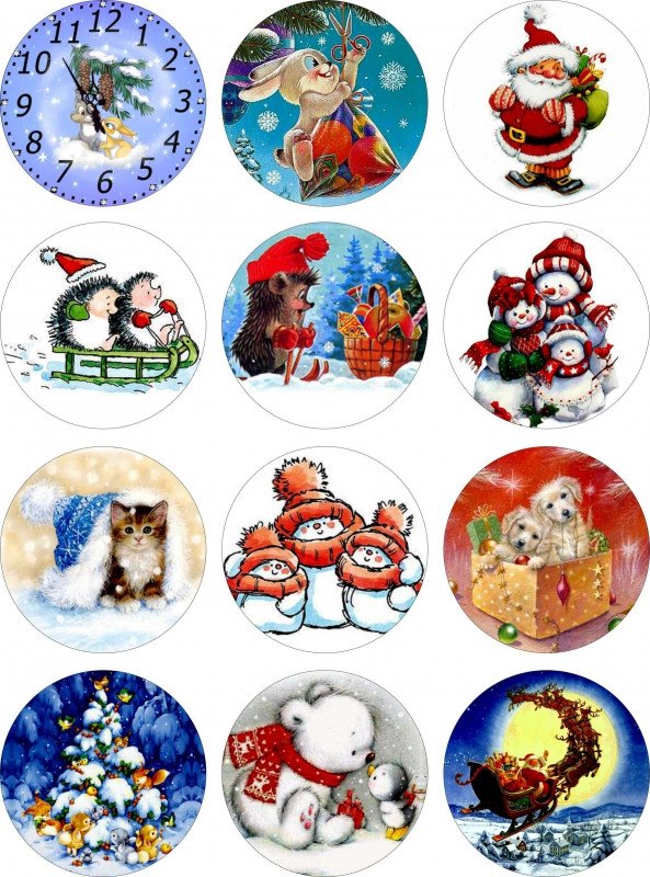 С новым годом для капкейков