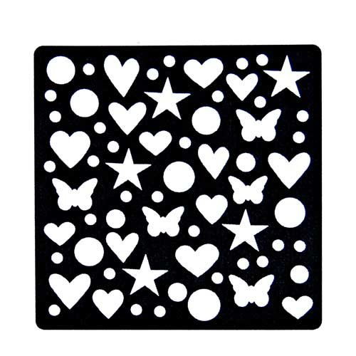 Шаблон конфетти для вырезания