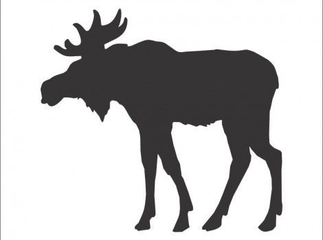 Лось силуэт