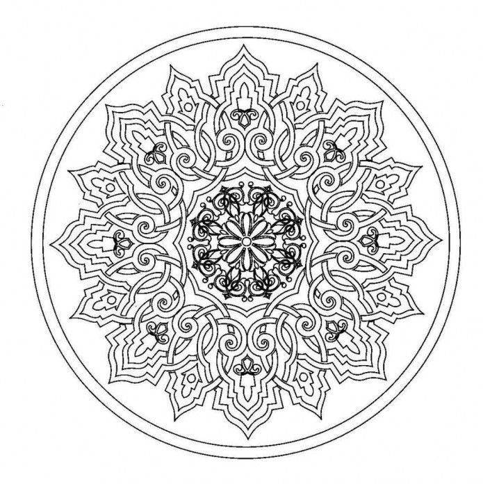 Мандала для раскрашивания