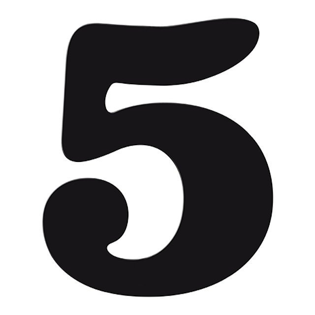 Цифра 3 трафарет