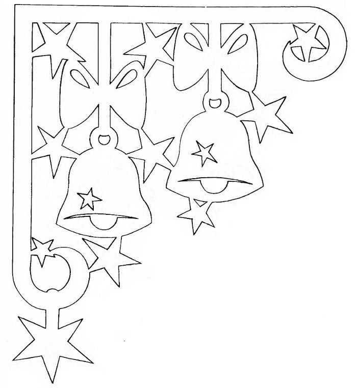 Трафареты на окна новогодние