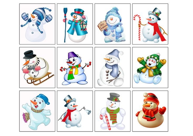 Новогодние карточки для детей