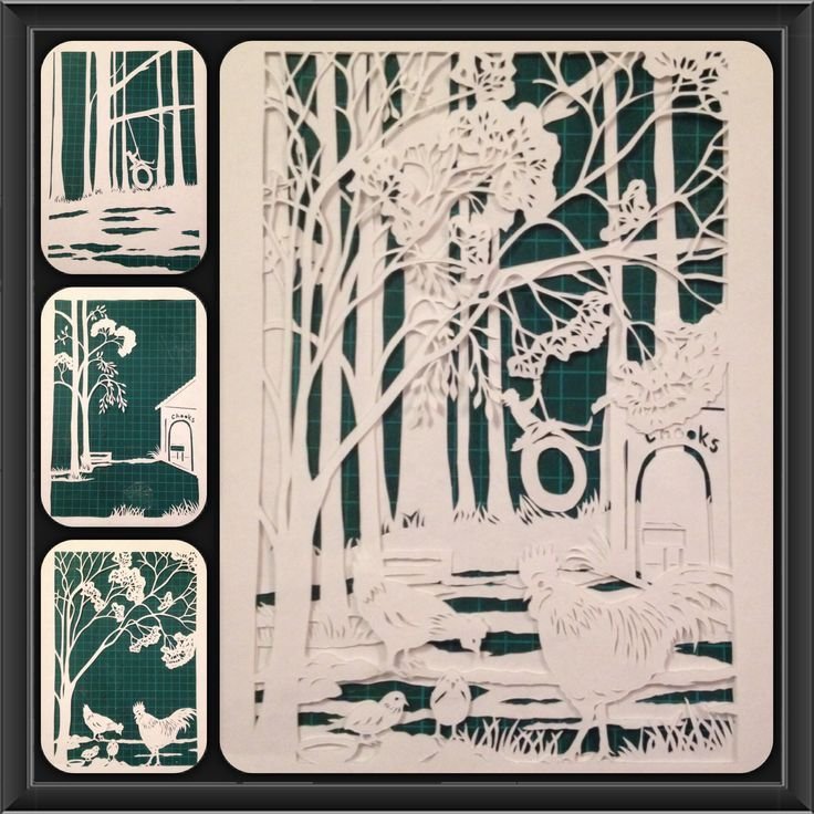 Трафареты для многослойных картин