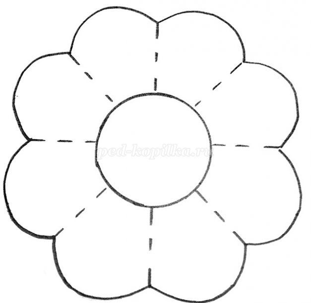 Трафареты цветов для поделок