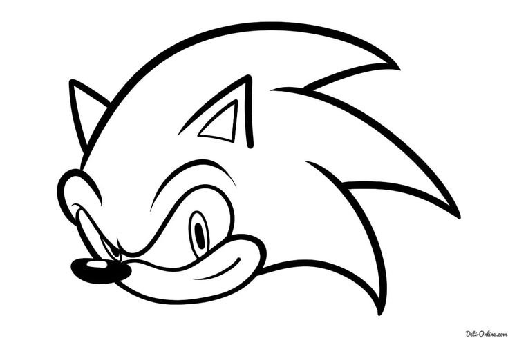 Раскраска Соника