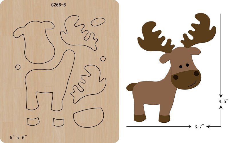 Олень из фетра