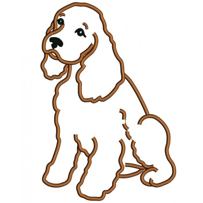 Кокер спаниель рисунок