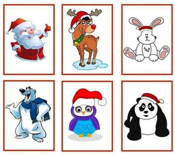 Новогодние карточки для детей