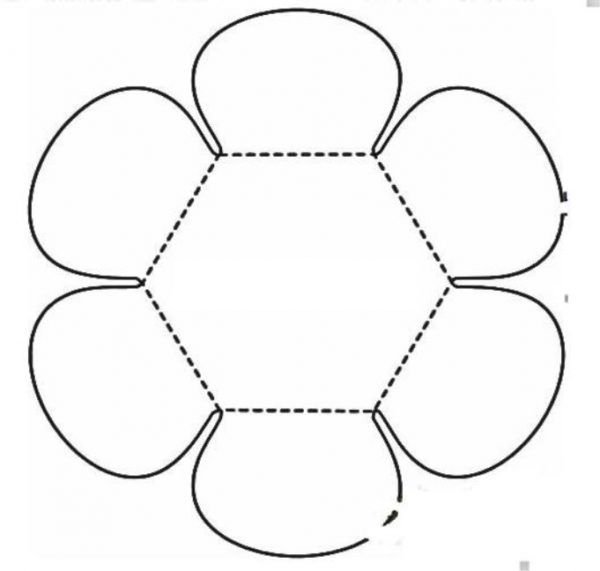 Кармашек цветок для лэпбука