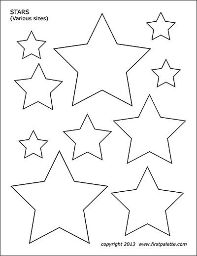 Трафарет звезды