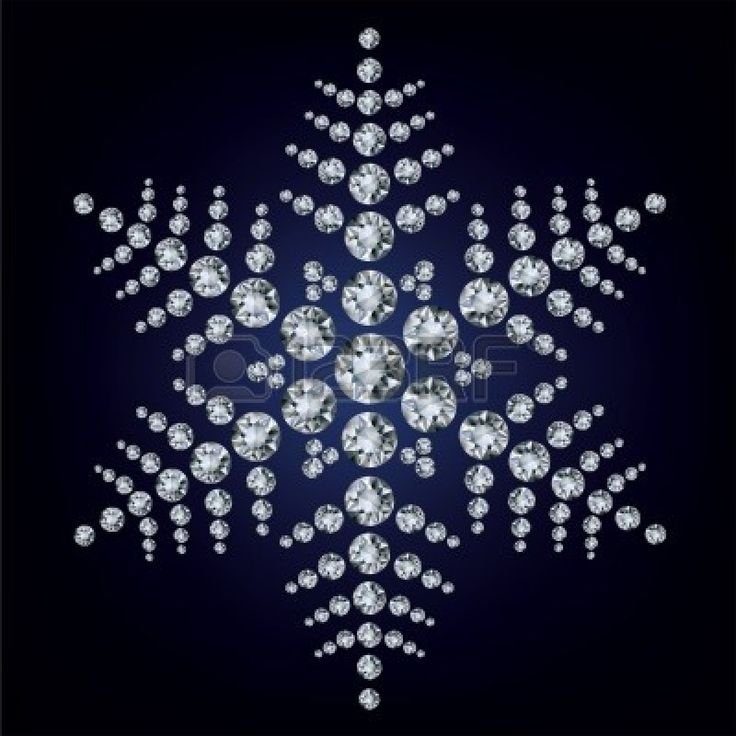 Новогодние узоры из страз