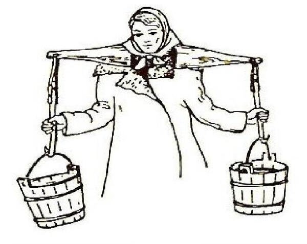 Коромысло раскраска