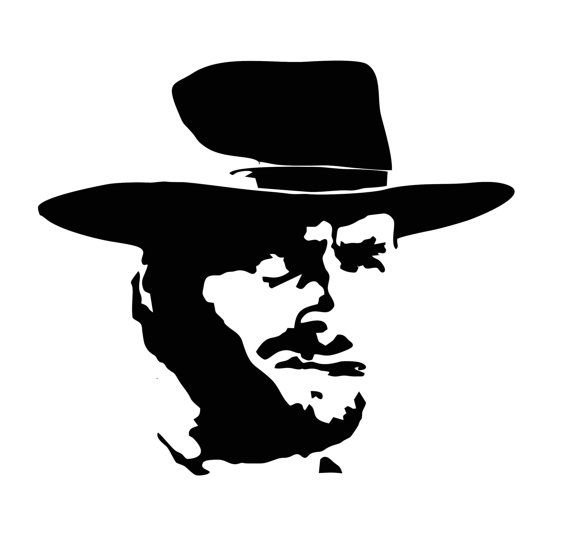 Клинт Иствуд силуэт